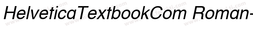 HelveticaTextbookCom Roman字体转换